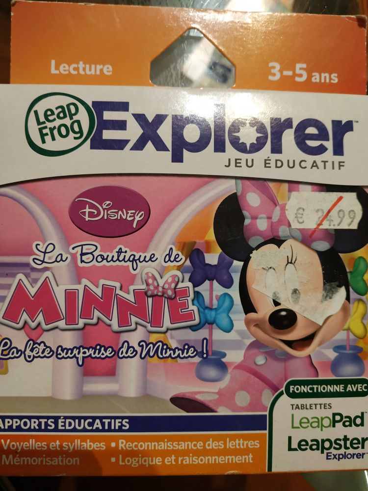 Leappad Leapster Explorer Jeu Minnie Mouse