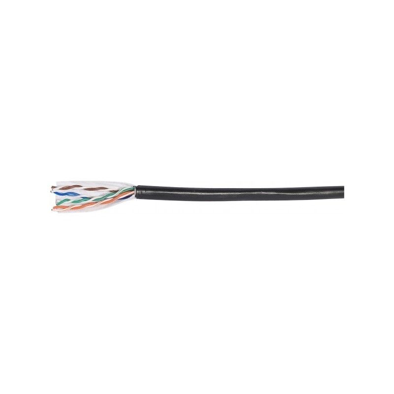 Cable monobrin U/UTP CAT 5E Exterieur - 100M