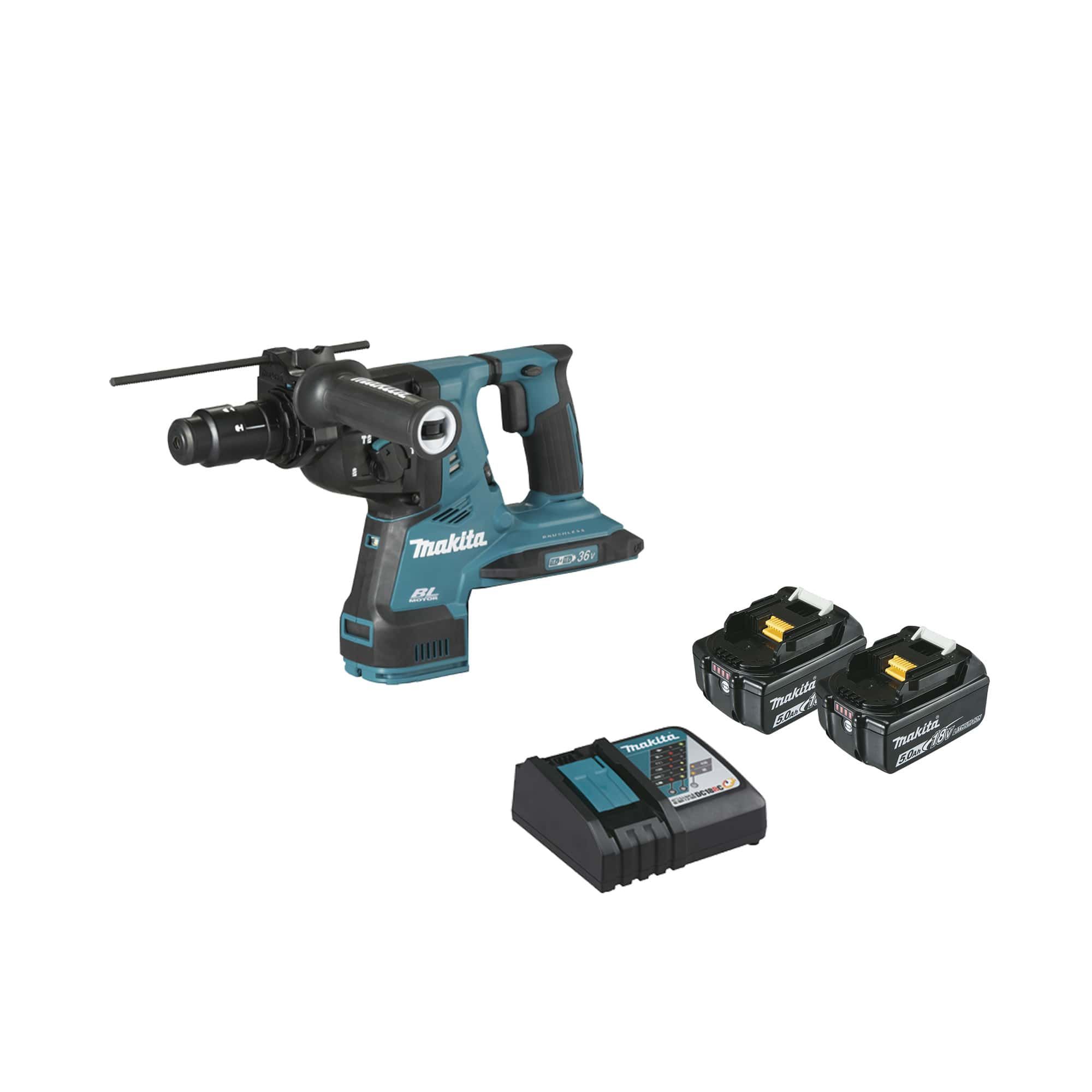 Makita Perfo burineur SDS Plus 36V 5Ah DHR283T2JU - vue 3