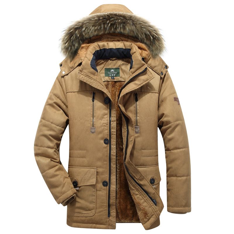 Parka Homme De Marque À Poches Multiples Hiver Chaud Doudoune Hommes À Capuche Detachable Vêtement Masculin Épaississant Manteau -Zs306822