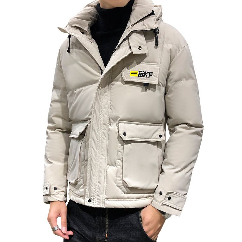 Doudoune Homme De Marque Courte En Coton Hiver À Capuche Parka Homme Vêtement Masculin Épaississant Manteau Homme -Zs306837