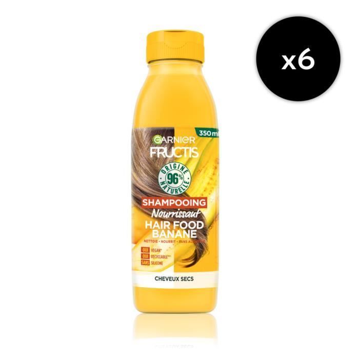 [Lot De 6] Shampooing Hair Food Nourrissant Banane Fructis 350ml