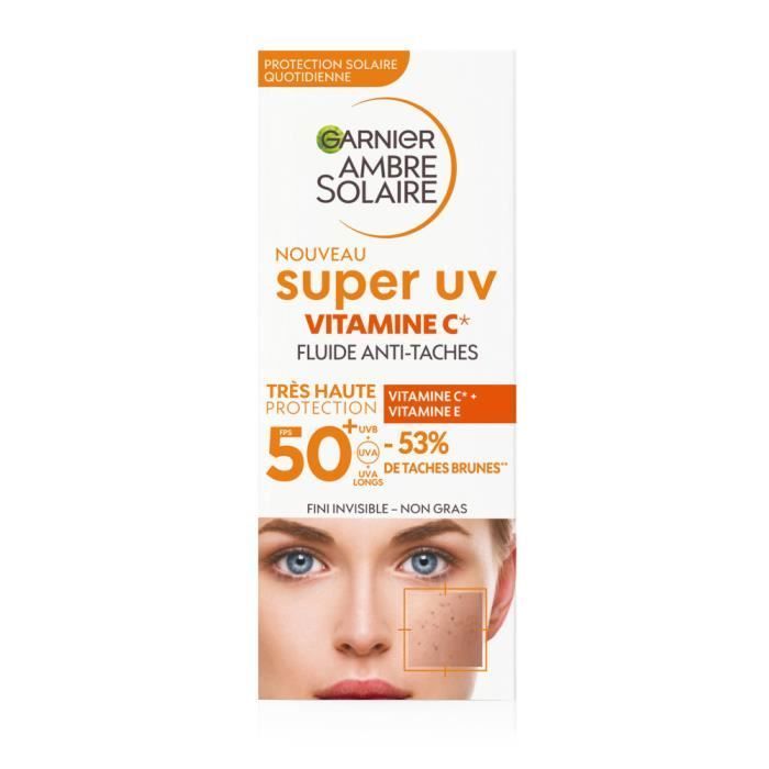 Garnier Ambre Solaire Super Uv Vitamine C Fluide Anti Taches Spf 50+ 40ml