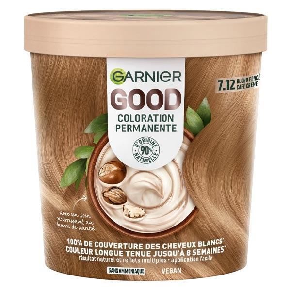Garnier good coloration permanant 7.12 blond café crème