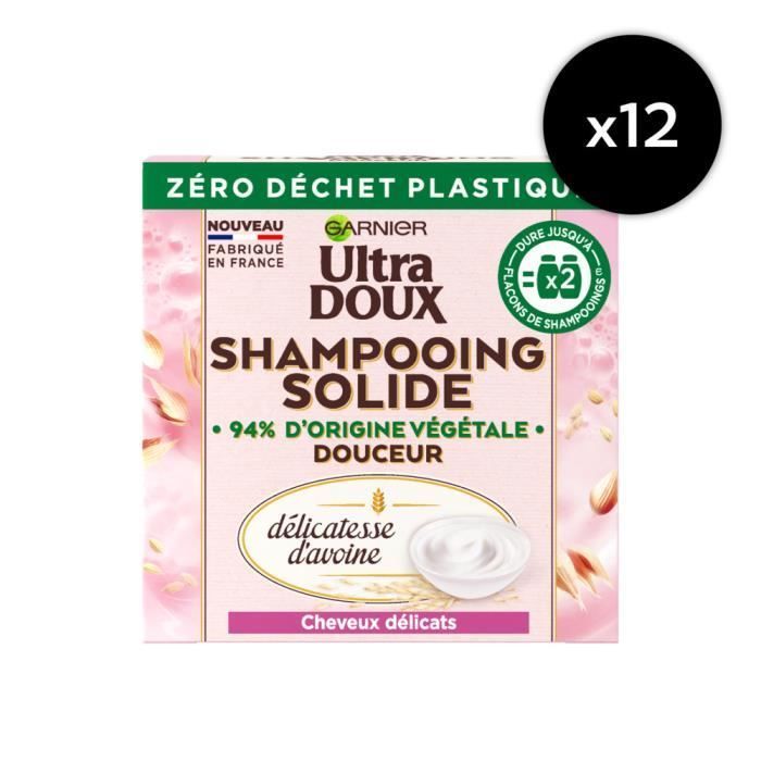 [Lot De 12] Shampooing Solide Hydratant Délicatesse Ultra Doux 60g