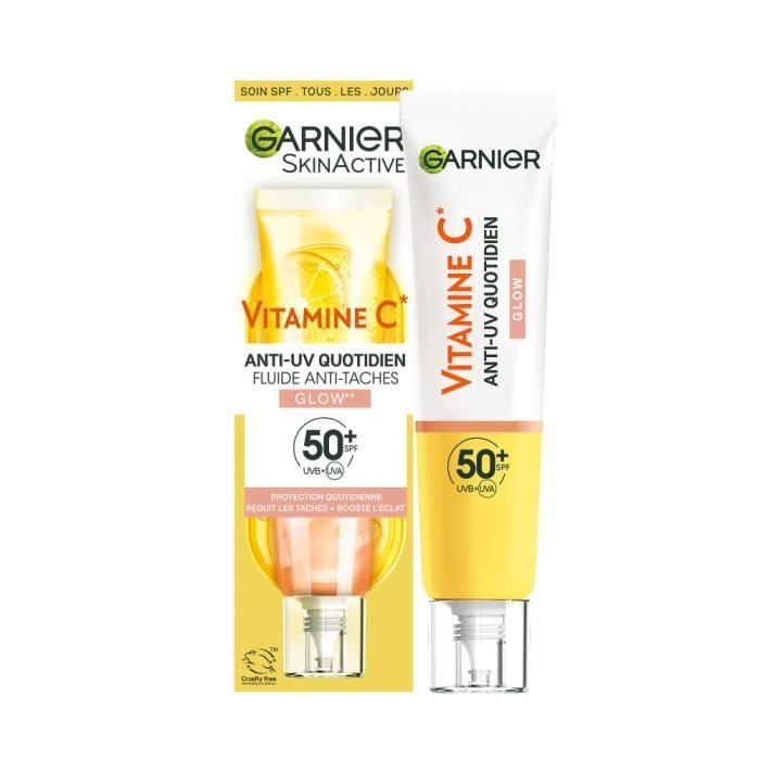 Soin Visage Fluide Anti Tâches Vitamine C Skinactive Garnier Le Tube De 40 Ml - vue 3