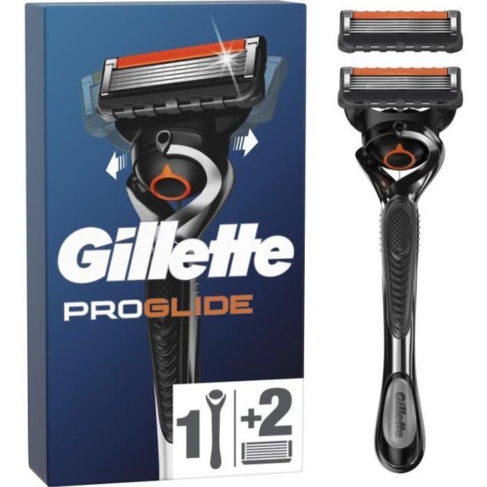 Rasoir Gillette Proglide Rasoir 1 Manche De Rasoir Et 2 Recharges De Lames