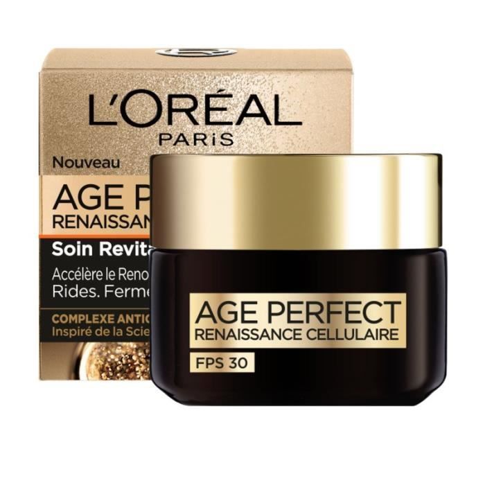 Crème Visage Jour Anti âge Revitalisant Age Perfect Renaissance Cellulaire 'oreal Paris Le Pot De 50ml - vue 2
