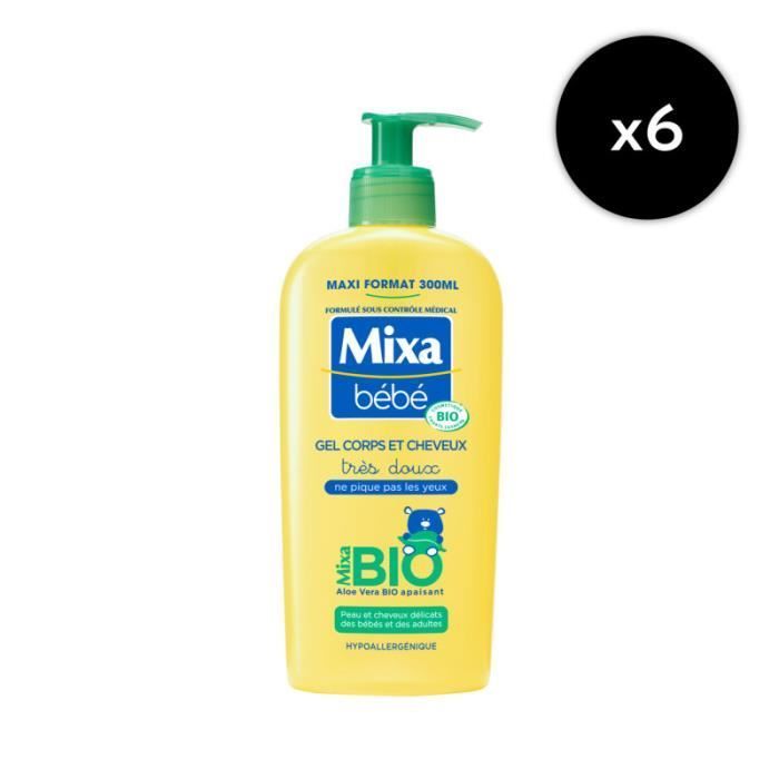 [Lot De 6] Bébé Gel 2 En 1 Corps Et Cheveux Bio 300ml - vue 2