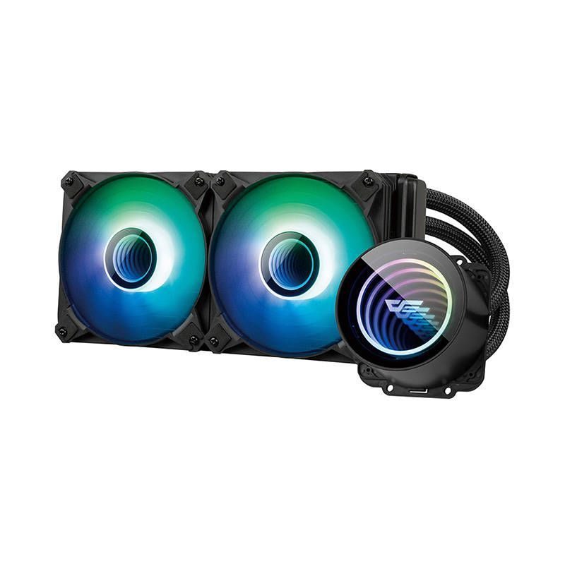 Darkflash Dx240 V2 Pc Water Cooling Argb 2x 120x120 (black)