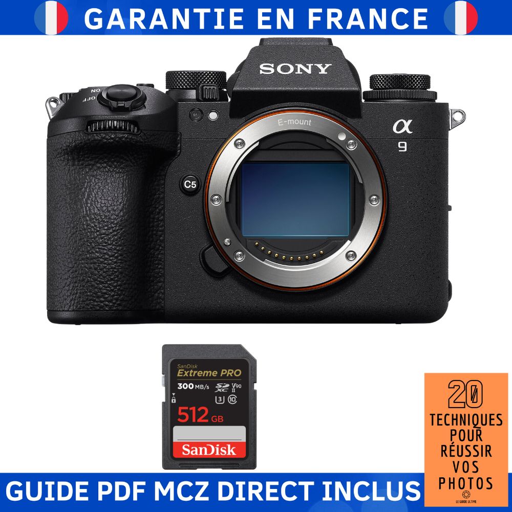 Sony A9 III + 1 SanDisk Extreme PRO UHS II SDXC 300 MB/ + Ebook '20 Techniques pour Réussir vos Photos' Appareil Photo Hybride Sony - vue 5