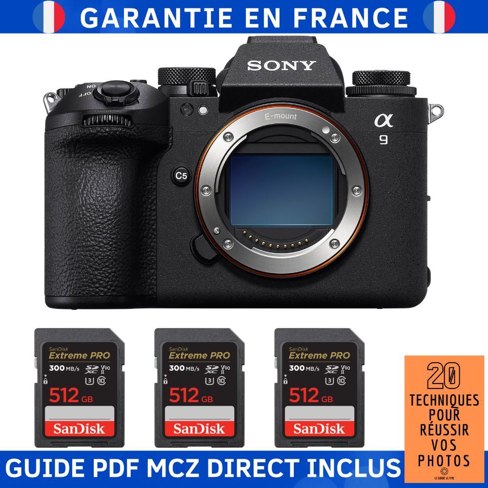 Sony A9 III + 3 SanDisk Extreme PRO UHS II SDXC 300 MB/ + Ebook '20 Techniques pour Réussir vos Photos' Appareil Photo Hybride Sony - vue 5