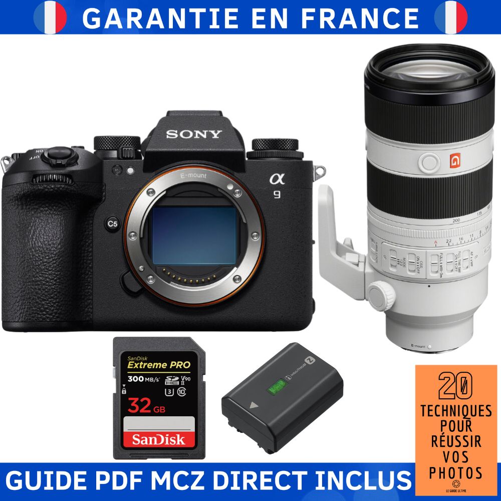 Sony A9 III + FE 70 200mm f2.8 GM OSS II + 1 SanDisk Extreme PRO UHS II SDXC 300 MB/ + Ebook '20 Techniques pour Réussir vos Photos' Appareil Photo Hybride Sony - vue 6