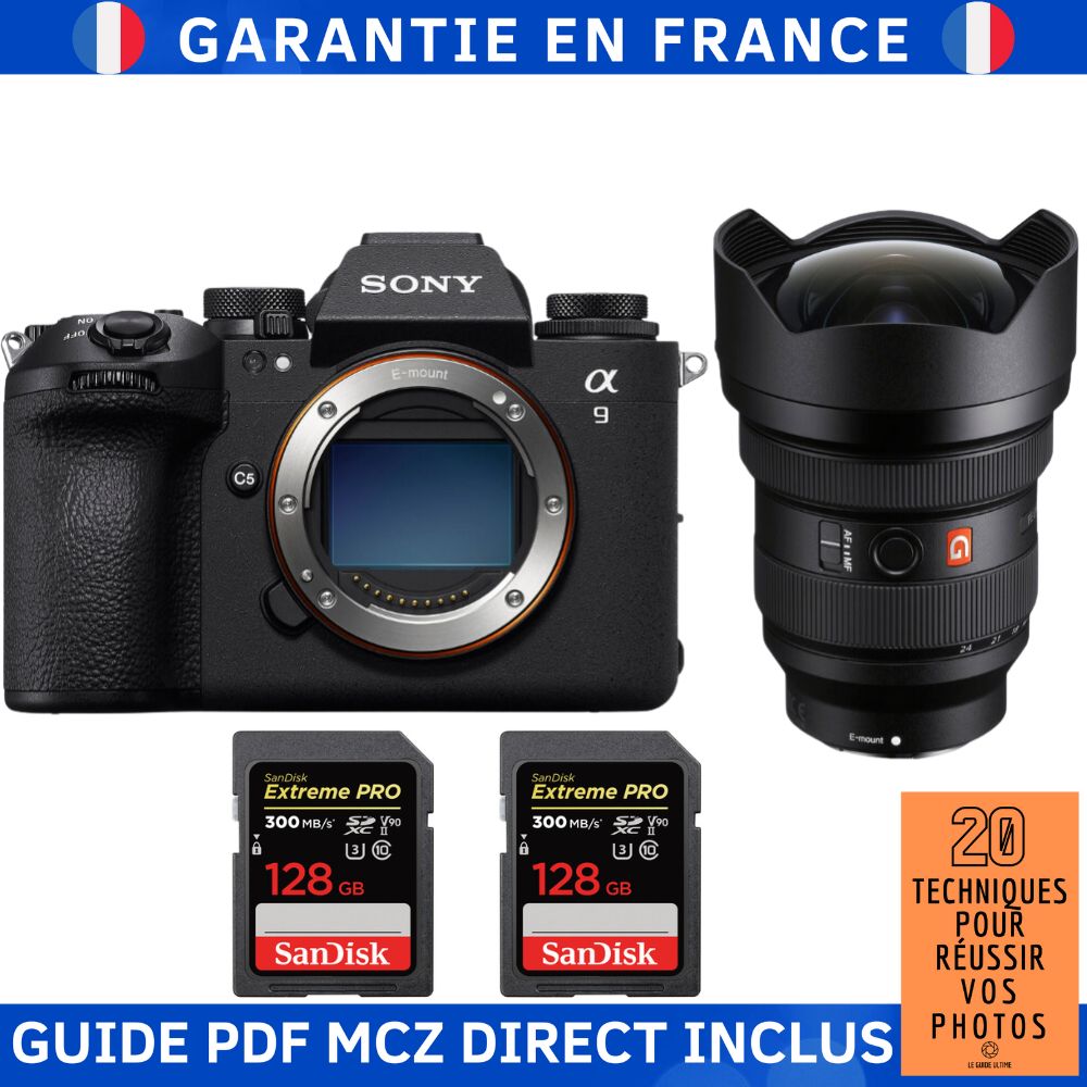 Sony A9 III + FE 12 24mm f2.8 GM + 2 SanDisk Extreme PRO UHS II SDXC 300 MB/ + Ebook '20 Techniques pour Réussir vos Photos' Appareil Photo Hybride Sony - vue 3