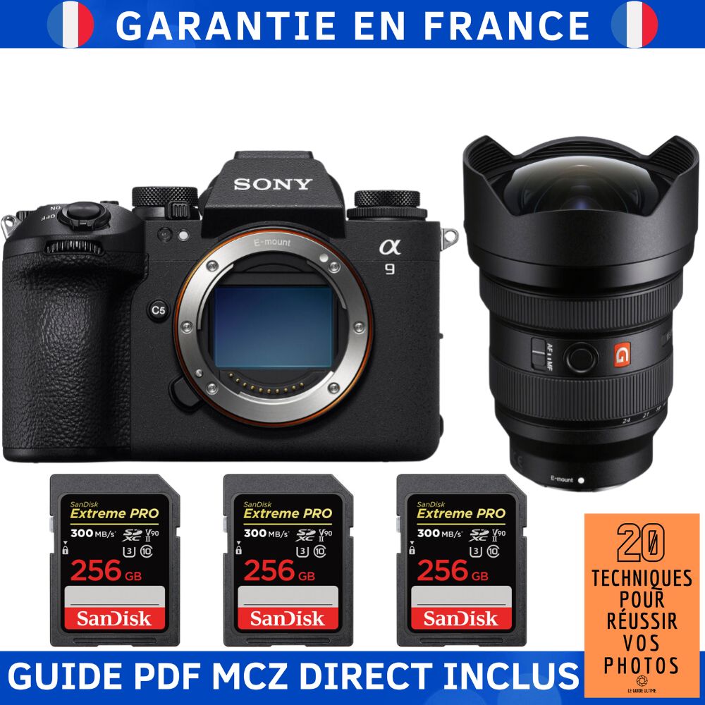 Sony A9 III + FE 12 24mm f2.8 GM + 3 SanDisk Extreme PRO UHS II SDXC 300 MB/ + Ebook '20 Techniques pour Réussir vos Photos' Appareil Photo Hybride Sony - vue 2