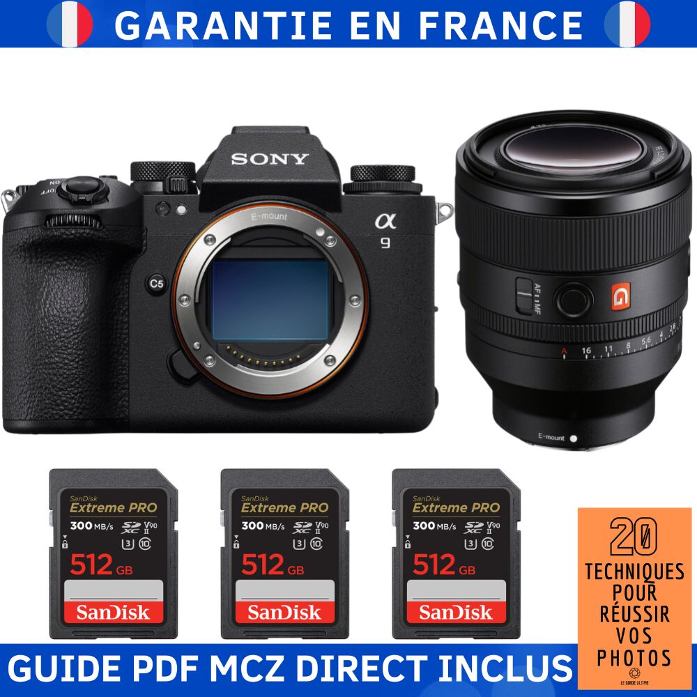 Sony A9 III + FE 50mm f1.2 GM + 3 SanDisk Extreme PRO UHS II SDXC 300 MB/ + Ebook '20 Techniques pour Réussir vos Photos' Appareil Photo Hybride Sony - vue 5