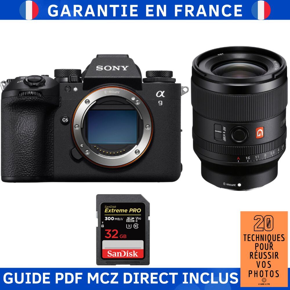 Sony A9 III + FE 35mm f1.4 GM + 1 SanDisk Extreme PRO UHS II SDXC 300 MB/ + Ebook '20 Techniques pour Réussir vos Photos' Appareil Photo Hybride Sony - vue 3