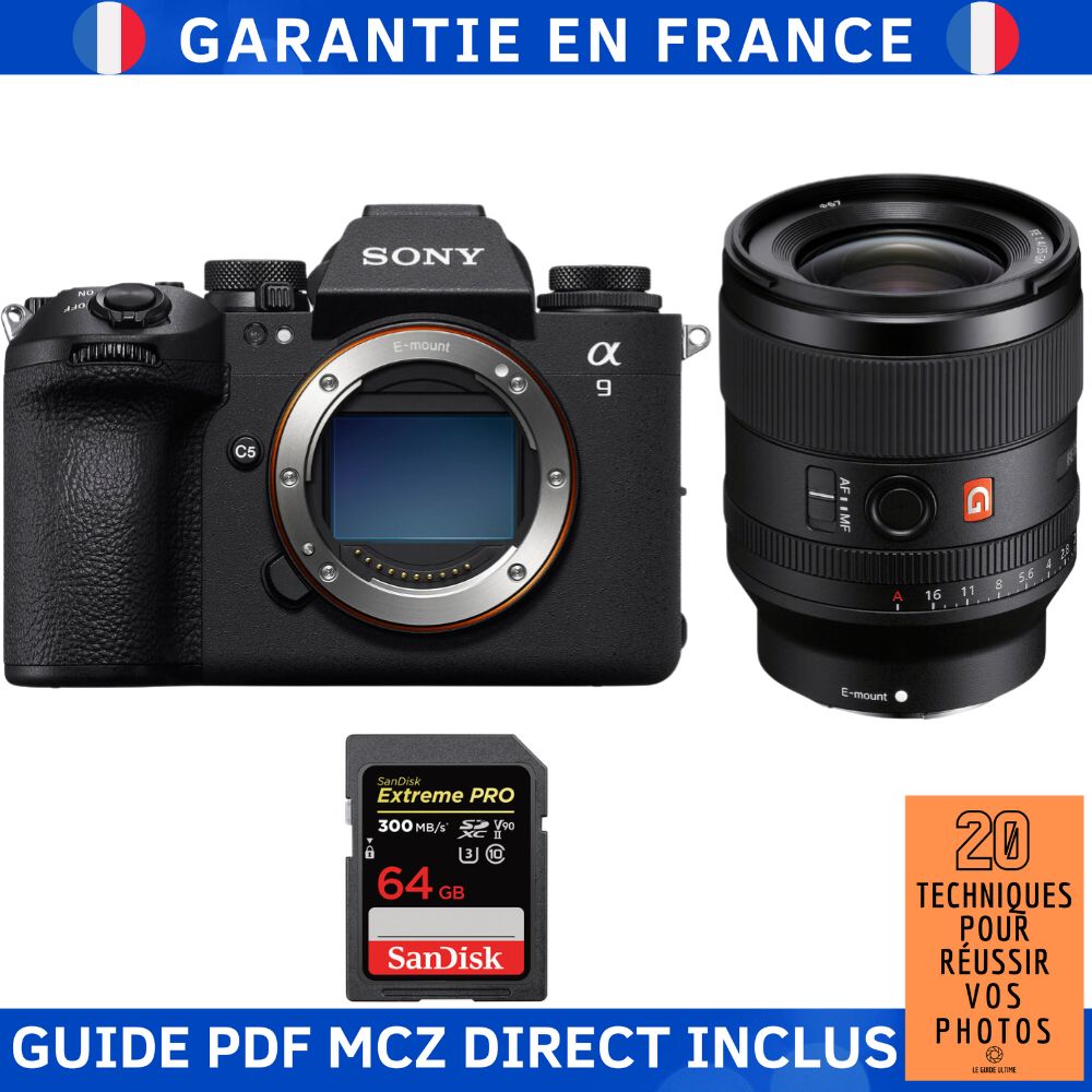 Sony A9 III + FE 35mm f1.4 GM + 1 SanDisk Extreme PRO UHS II SDXC 300 MB/ + Ebook '20 Techniques pour Réussir vos Photos' Appareil Photo Hybride Sony - vue 2
