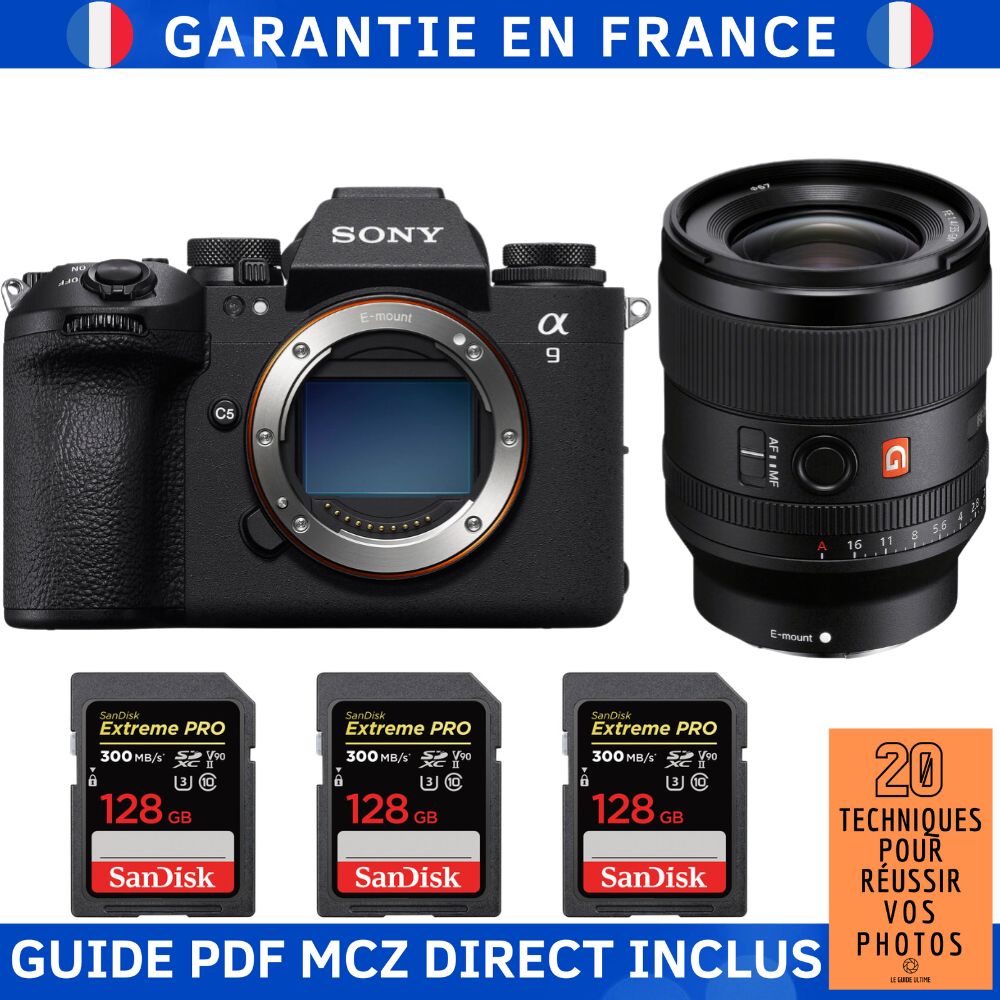 Sony A9 III + FE 35mm f1.4 GM + 3 SanDisk Extreme PRO UHS II SDXC 300 MB/ + Ebook '20 Techniques pour Réussir vos Photos' Appareil Photo Hybride Sony - vue 5