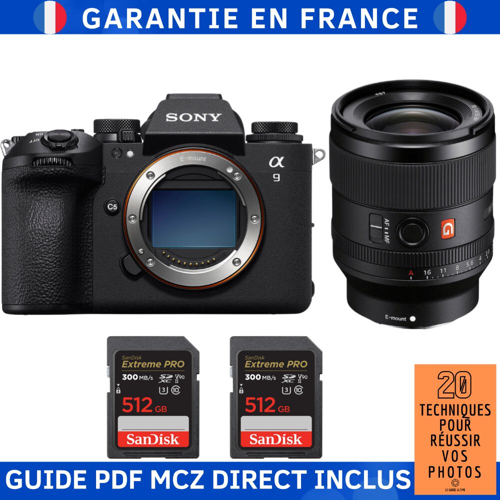 Sony A9 III + FE 35mm f1.4 GM + 2 SanDisk Extreme PRO UHS II SDXC 300 MB/ + Ebook '20 Techniques pour Réussir vos Photos' Appareil Photo Hybride Sony - vue 4