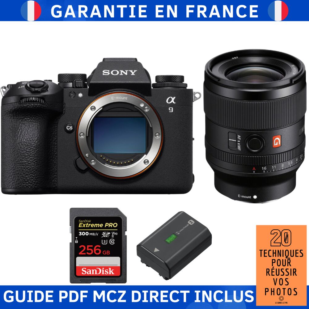 Sony A9 III + FE 35mm f1.4 GM + 1 SanDisk Extreme PRO UHS II SDXC 300 MB/ + 1 Sony NP FZ100 + Ebook '20 Techniques pour Réussir vos Photos' Appareil Photo Hybride Sony - vue 4