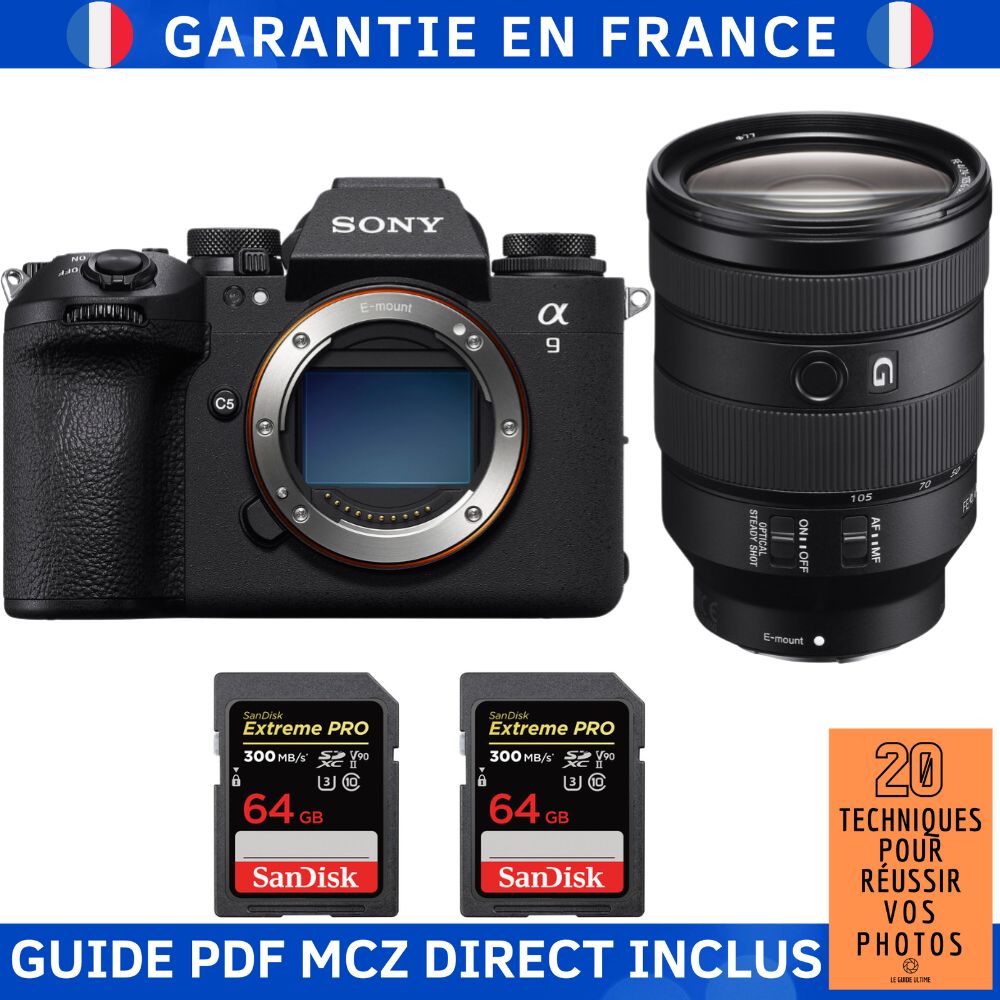 Sony A9 III + FE 24 105mm f4 G OSS + 2 SanDisk Extreme PRO UHS II SDXC 300 MB/ + Ebook '20 Techniques pour Réussir vos Photos' Appareil Photo Hybride Sony - vue 3