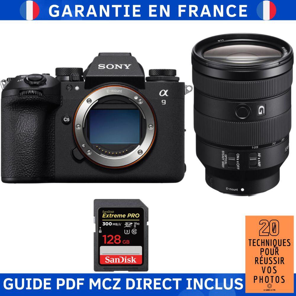 Sony A9 III + FE 24 105mm f4 G OSS + 1 SanDisk Extreme PRO UHS II SDXC 300 MB/ + Ebook '20 Techniques pour Réussir vos Photos' Appareil Photo Hybride Sony - vue 2