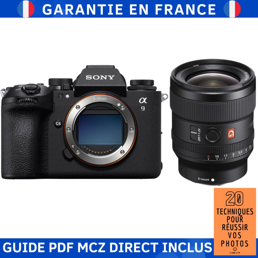 Sony A9 III + FE 24mm f/1.4 GM + Ebook '20 Techniques pour Réussir vos Photos' - Appareil Photo Hybride Sony