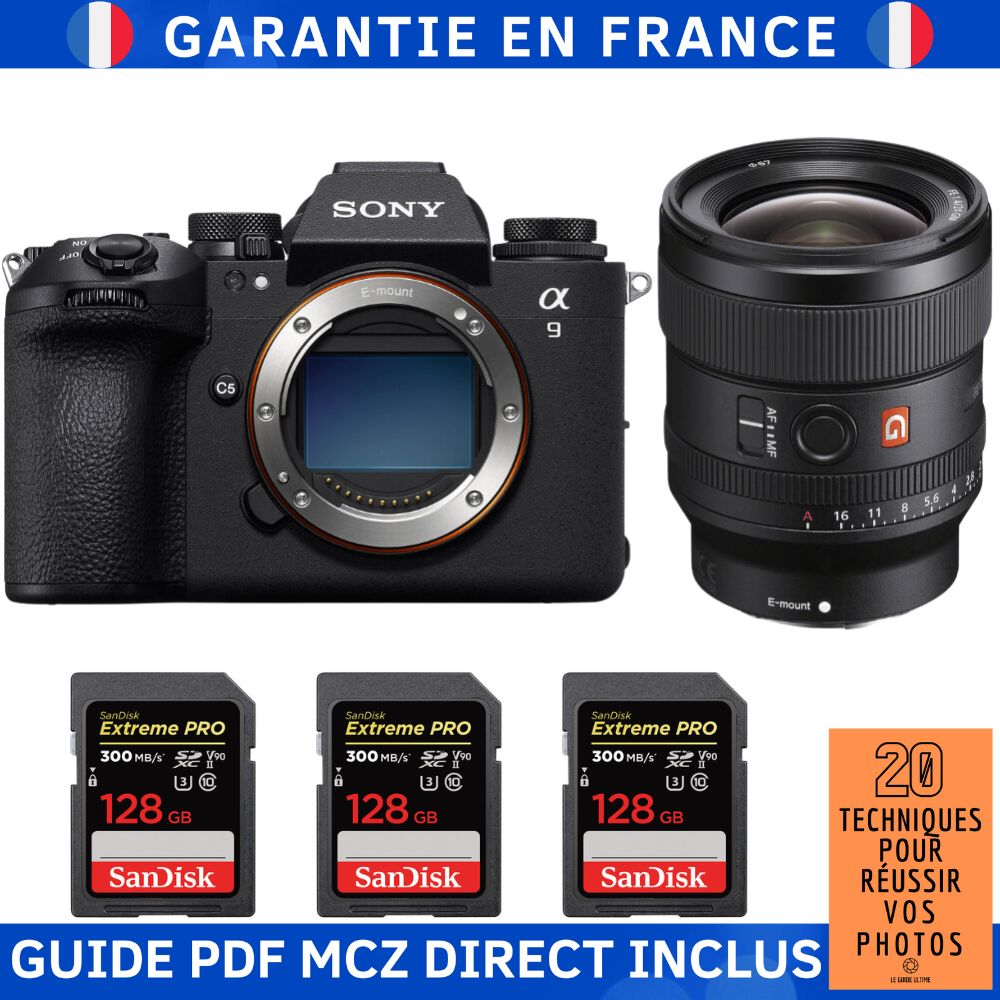 Sony A9 III + FE 24mm f1.4 GM + 3 SanDisk Extreme PRO UHS II SDXC 300 MB/ + Ebook '20 Techniques pour Réussir vos Photos' Appareil Photo Hybride Sony - vue 3