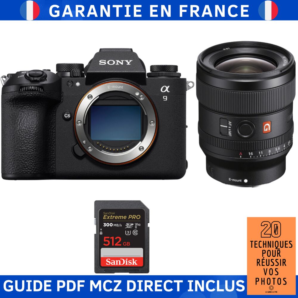 Sony A9 III + FE 24mm f1.4 GM + 1 SanDisk Extreme PRO UHS II SDXC 300 MB/ + Ebook '20 Techniques pour Réussir vos Photos' Appareil Photo Hybride Sony - vue 2