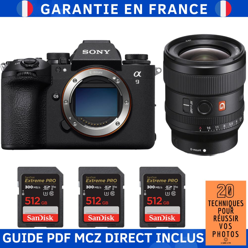 Sony A9 III + FE 24mm f1.4 GM + 3 SanDisk Extreme PRO UHS II SDXC 300 MB/ + Ebook '20 Techniques pour Réussir vos Photos' Appareil Photo Hybride Sony - vue 2