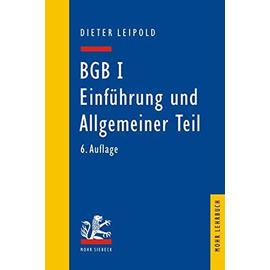Bgb I: Einfuhrung Und Allgemeiner Teil: Einfuhrung Und Allgemeiner Teil (Mohr Lehrbuch) - Unknown