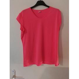 t shirt orange femme decathlon