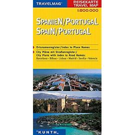 KUNTH Reisekarte Spanien - Portugal 1 : 800 000