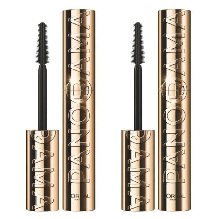 L'oréal Paris Panorama Mascara Volume Millions De Cils Noir - Lot De 2 Multicolore
