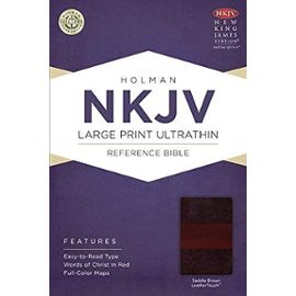 Large Print Ultrathin Reference Bible-NKJV - Broadman & Holman Publishers