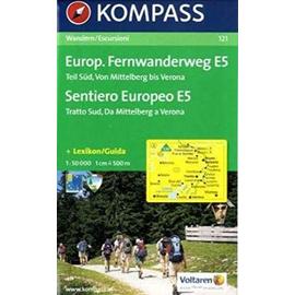 Europ. Fernwanderweg 121 E5 Süd kompass D/I - Kompass-Karten