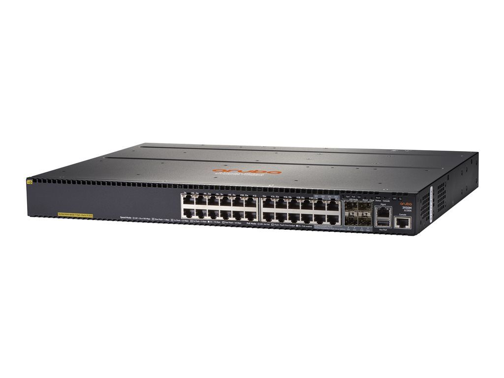 HPE Aruba Networking Aruba 24G PoE+ 1 slot Géré L3 Gigabit Ethernet 101001000 Connexion Ethernet supportant 'alimentation via ce port PoE 1U Neuf - vue 3