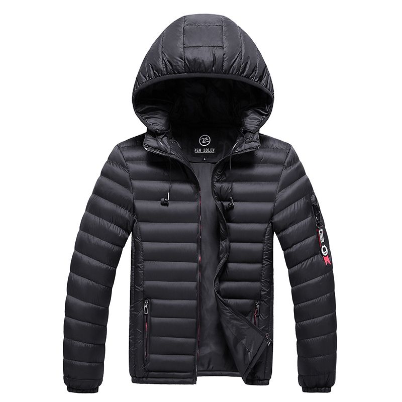 Doudoune Homme De Marque À Capuche Detachable Parka Hommes Vêtement Masculin Épaississant Manteau Homme Courte -Zs306773