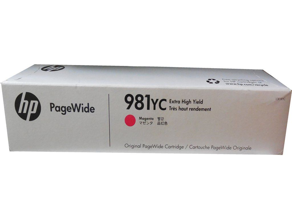 HP 981YC À rendement extrêmement élevé originale PageWide cartouche d'encre Contract pour PageWide Managed Color MFP E58650dn PageWide Managed Color Flow MFP E58650z