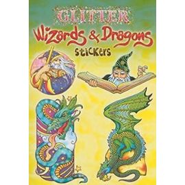 Glitter Wizards & Dragons Stickers (Dover Little Activity Books Stickers) - Marty Noble