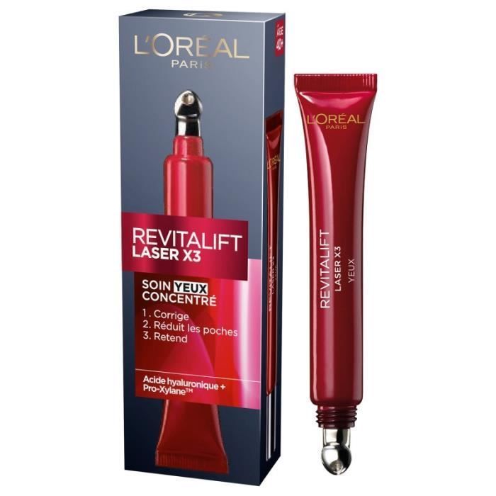 'oréal paris revitalift laser soin yeux anti rides concentré 15ml - vue 2