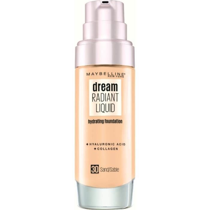 Fond De Teint Liquide Eclat Teinte Sable 30 Dream Radiant Maybelline New York Le Flacon De 30ml