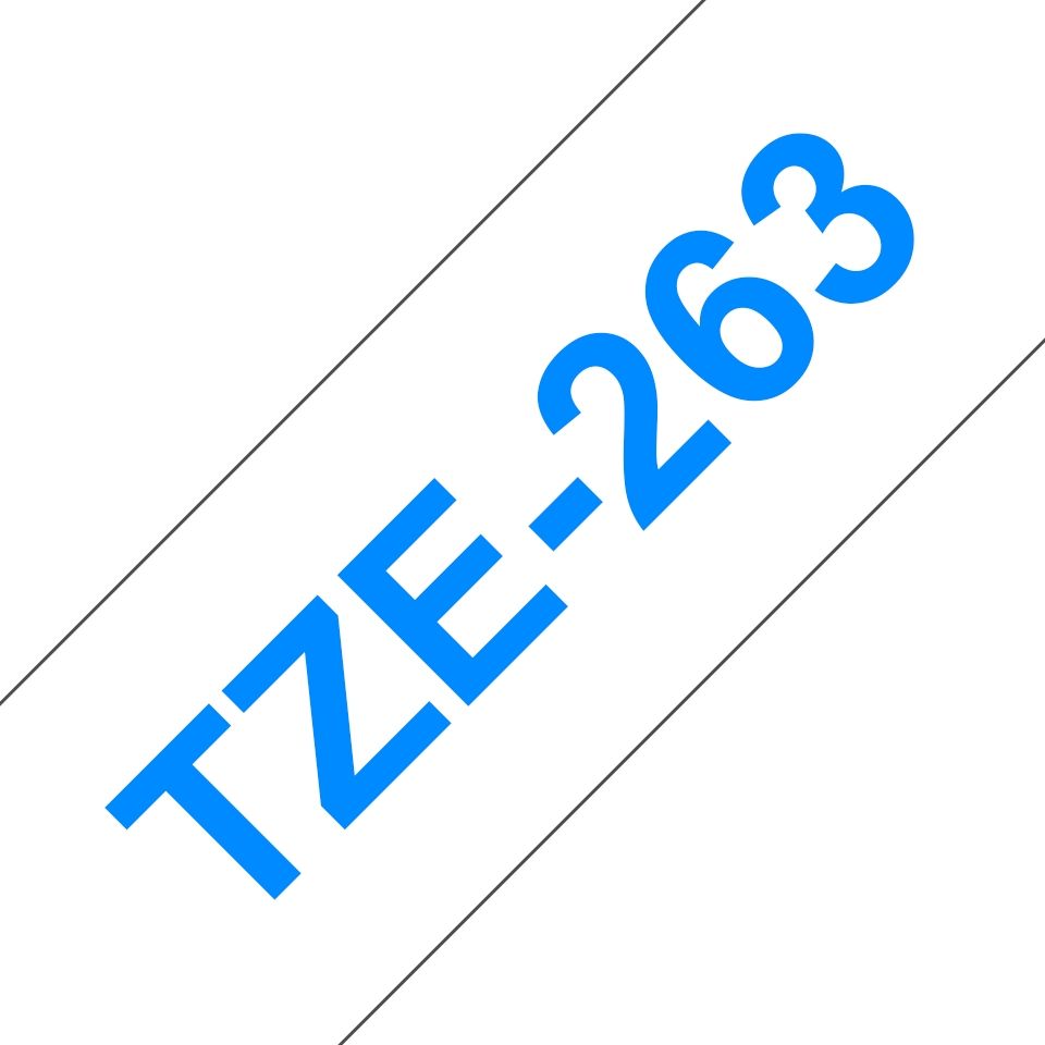 Ruban laminé compatible Brother Tze 263 36 mm x 8 mètres