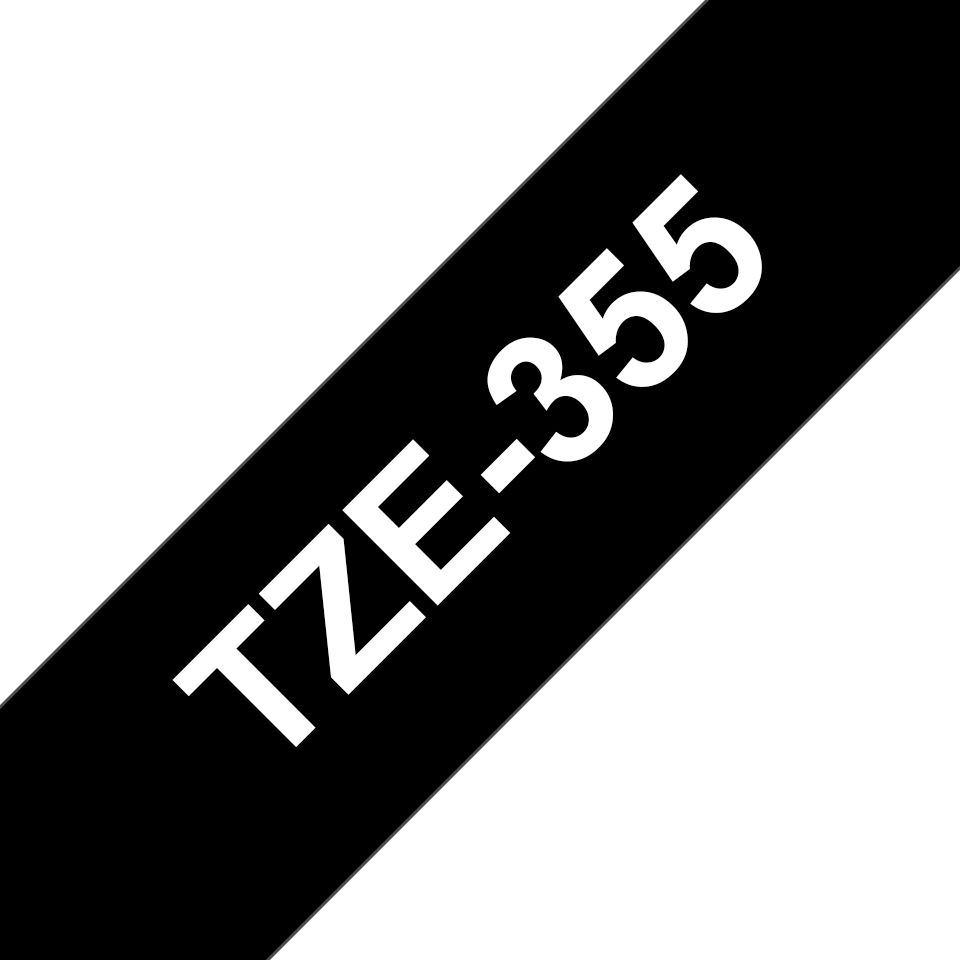 Ruban laminé compatible Brother Tze 355 24 mm x 8 mètres