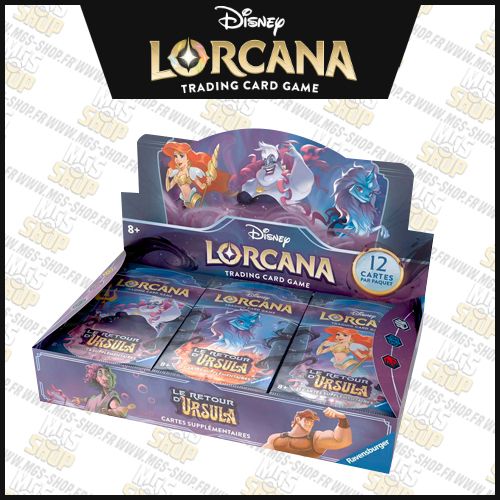 Disney Lorcana  Display Le Retour D'ursula &#127467;&#127479;