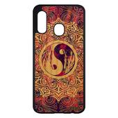 Coque Bois Yin Et Yang Galaxy A20e Silicone Peinture Coloré Femme Mandala Rosace Oriental Cover Rose Tatouage Etui Fantaisie Samsung