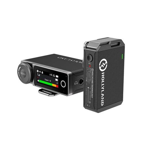 Micro Cravate Sans Fil - Hollyland - Lark Max, Enc Annulation Ambiante Bruit, Enregistrement Incorporé, Pour Dslr Caméra, Noir