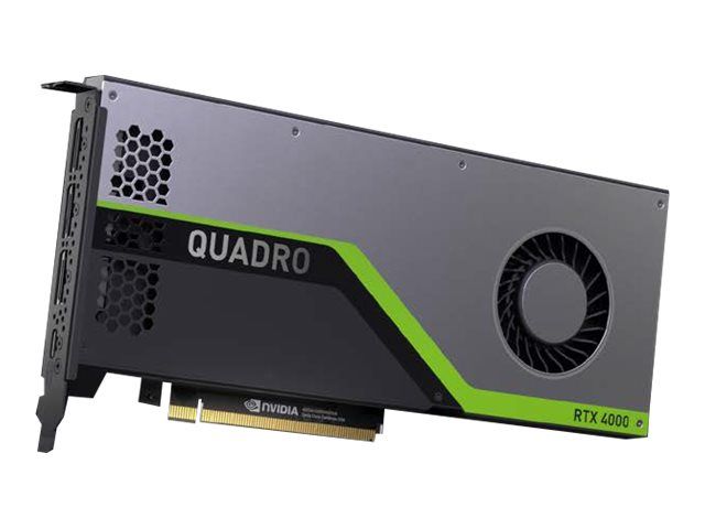 NVIDIA Quadro RTX 4000 - Carte graphique - Quadro RTX 4000 - 8 Go - PCIe x16 - 3 x DisplayPort, USB-C - pour Celsius C780, M7010, M770, R970, W580