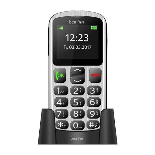 Bea-Fon Silver Line Sl250 - Téléphone De Service - Écran Lcd - 220 X 176 Pixels - Noir Argenté